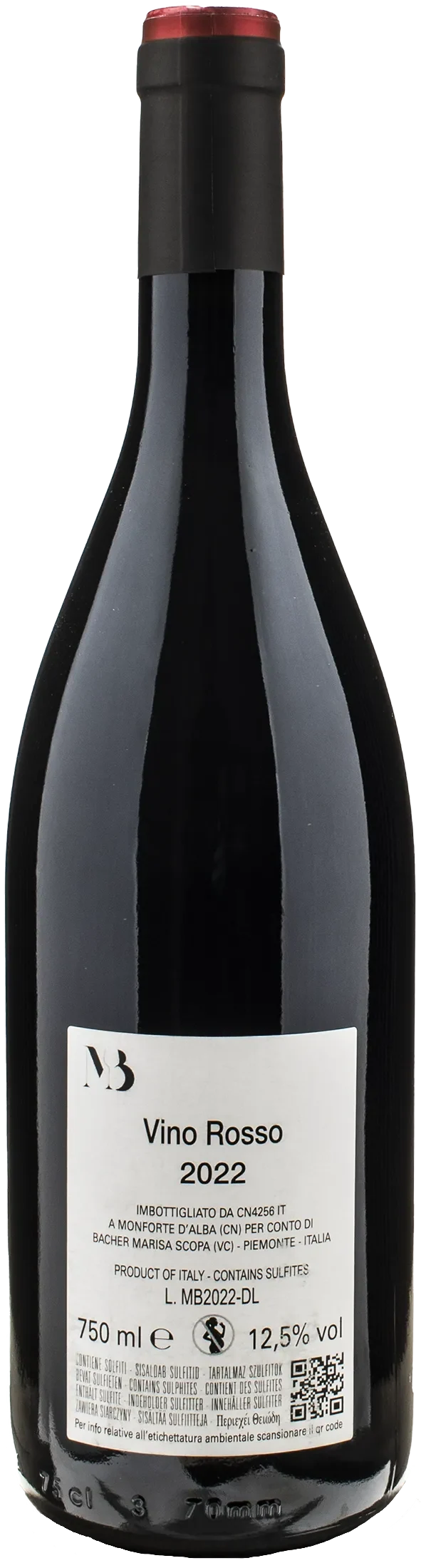 Marisa Bacher Vino Rosso 2022
