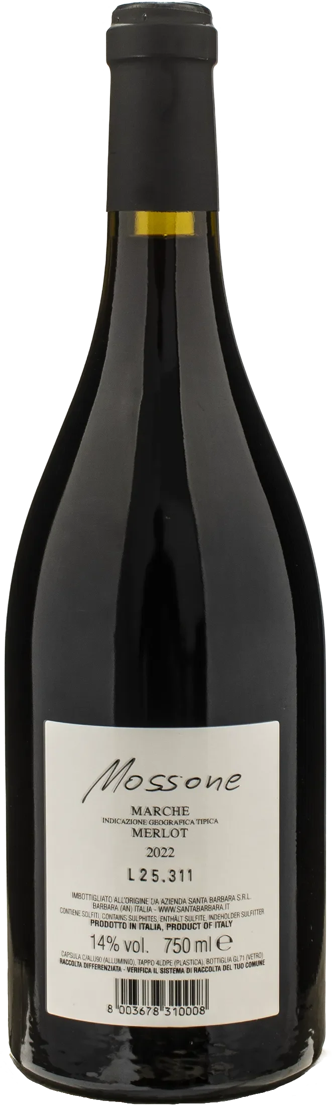 Santa Barbara Stefano Antonucci Mossone Merlot 2022