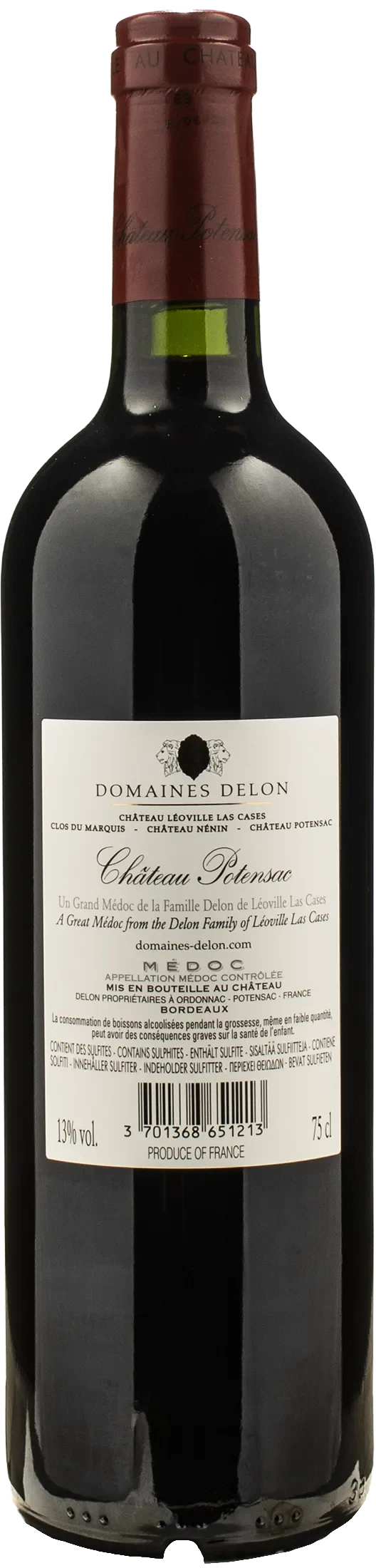 Domaines Delon Chateau Potensac Medoc 2021