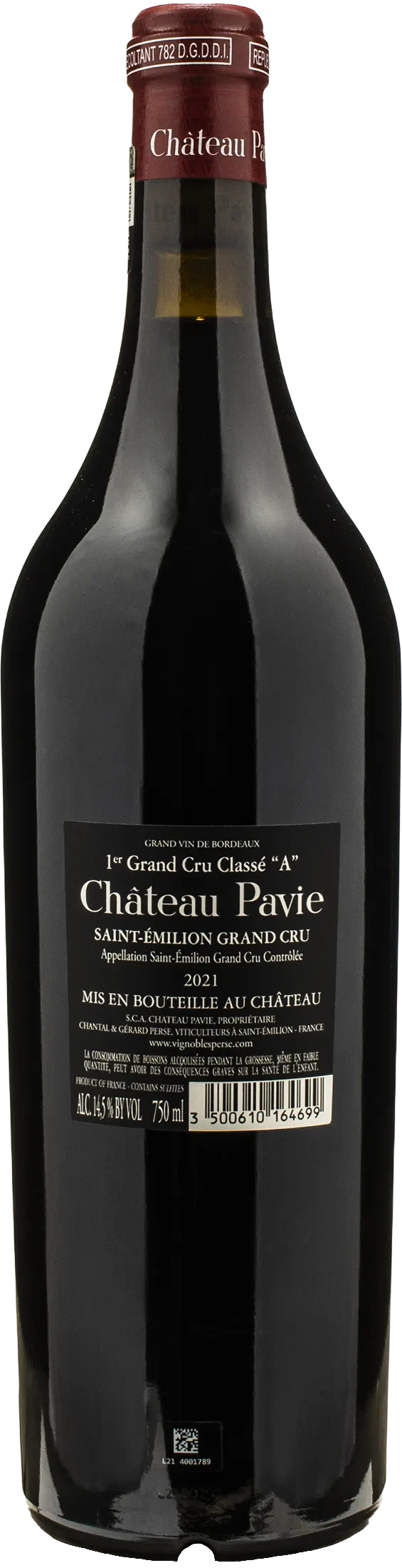 Chateau Pavie Saint Emilion 1er Grand Cru Classe A 2021