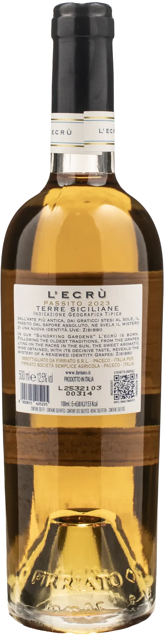 Firriato L'Ecru Passito 0.5L 2023