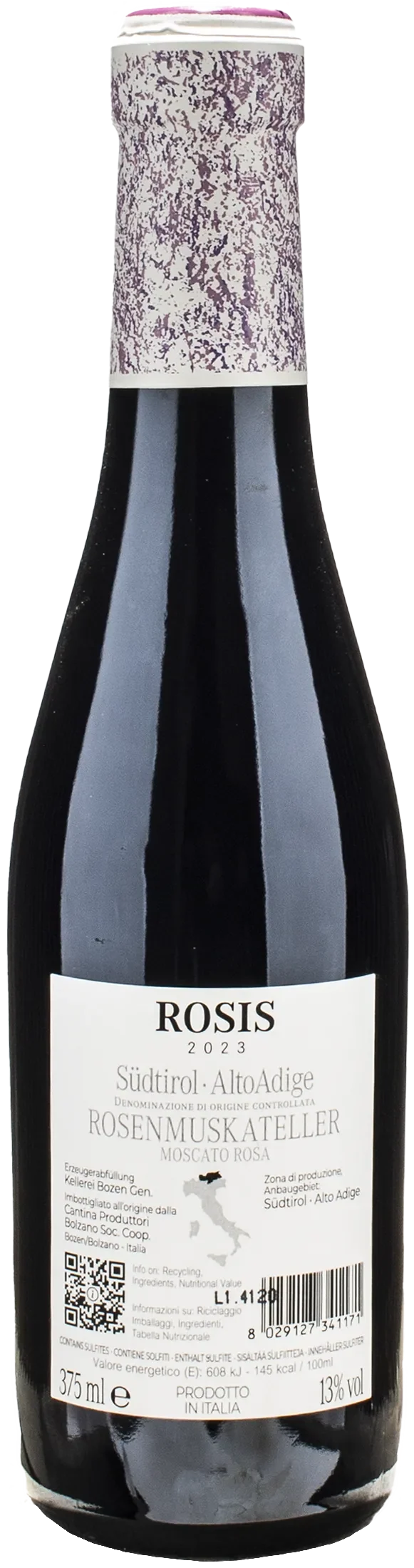 Kellerei Bozen Rosis Moscato Rosa 0.375L 2023