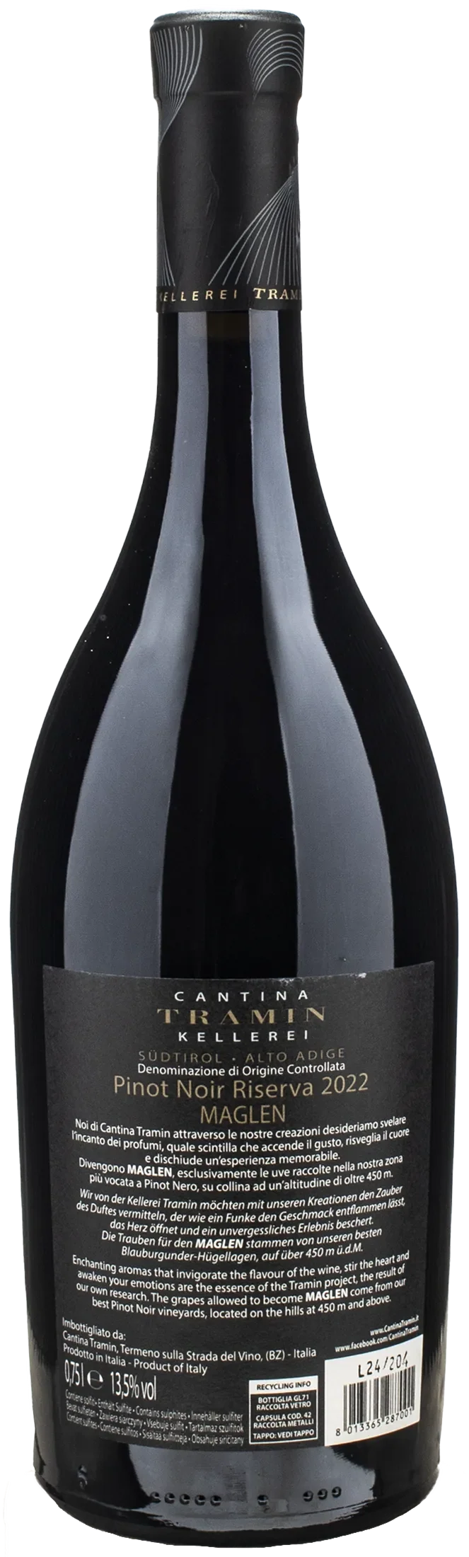 Tramin Pinot Nero Riserva Maglen 2022