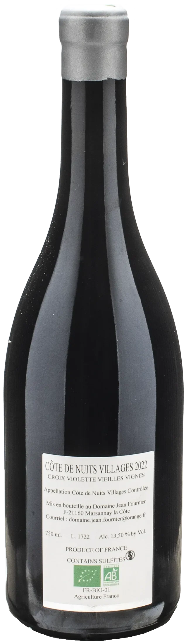 Jean Fournier Cote de Nuits Village Croix Violette Vielles Vignes 2022