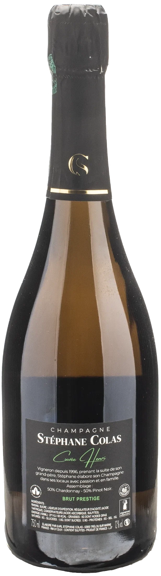 Stephane Colas Champagne Prestige Cuvee Henri