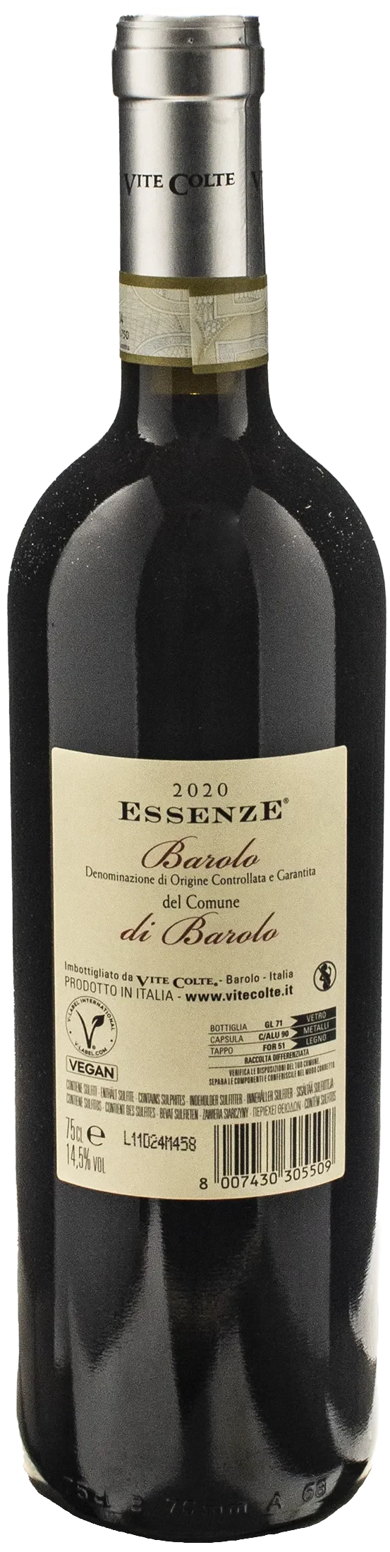 Vite Colte Barolo del Comune di Barolo Essenze 2020