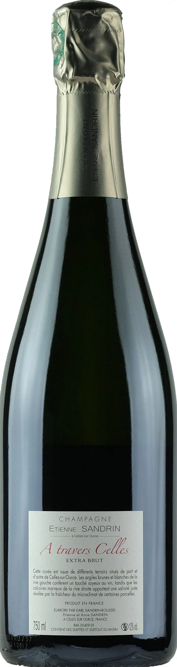 Etienne Sandrin Champagne a Travers Celles Extra Brut
