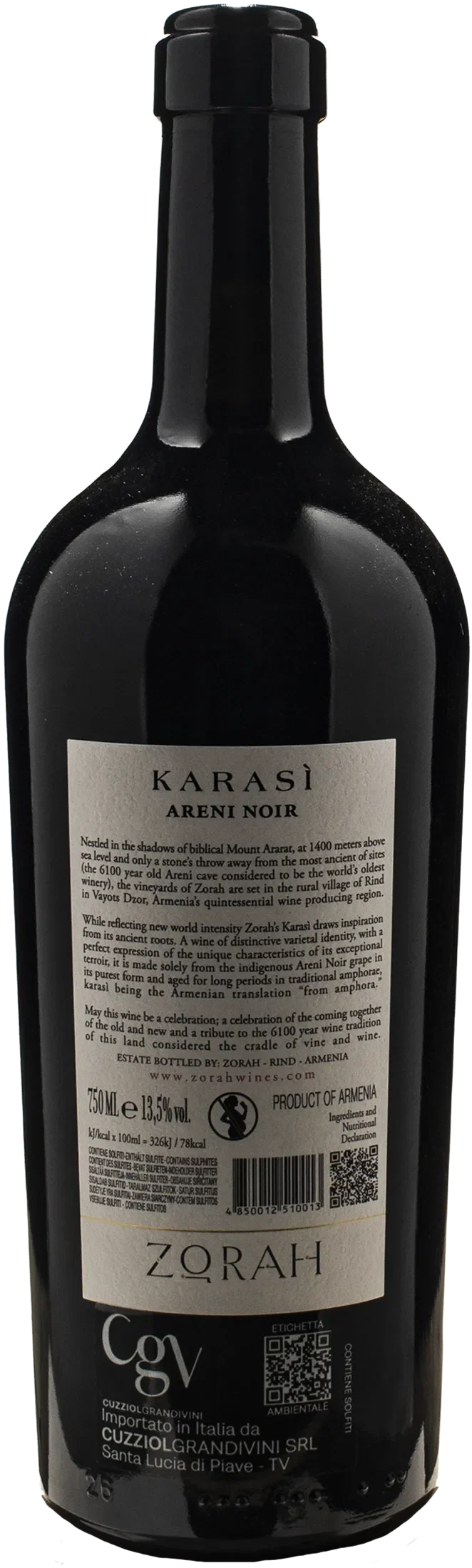 Zorah Karasi Areni Noir 2023