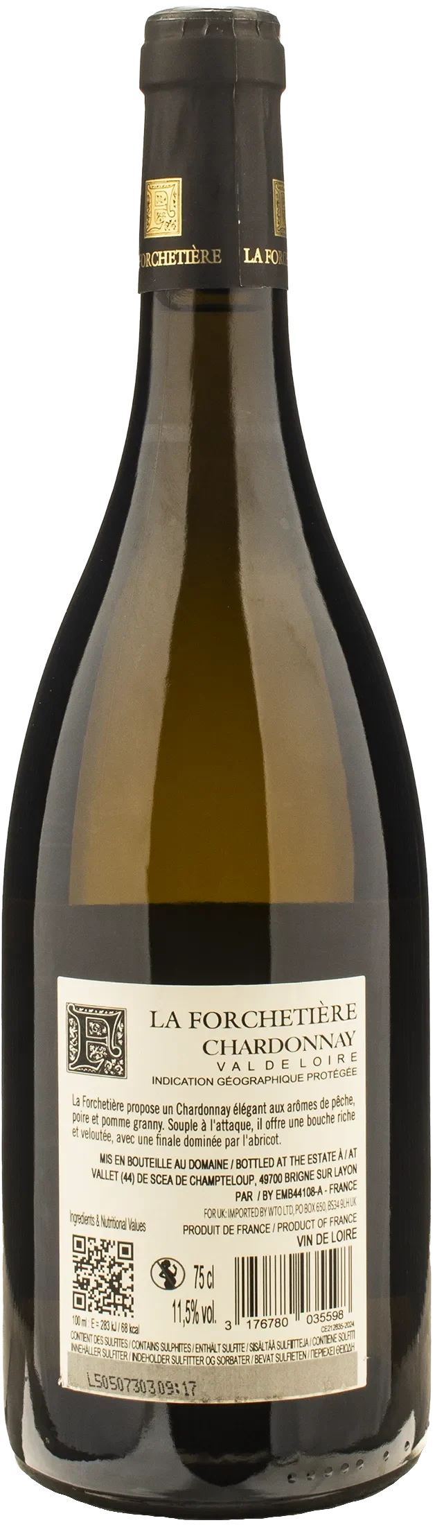 La Forchetiere Val de Loire Chardonnay 2024