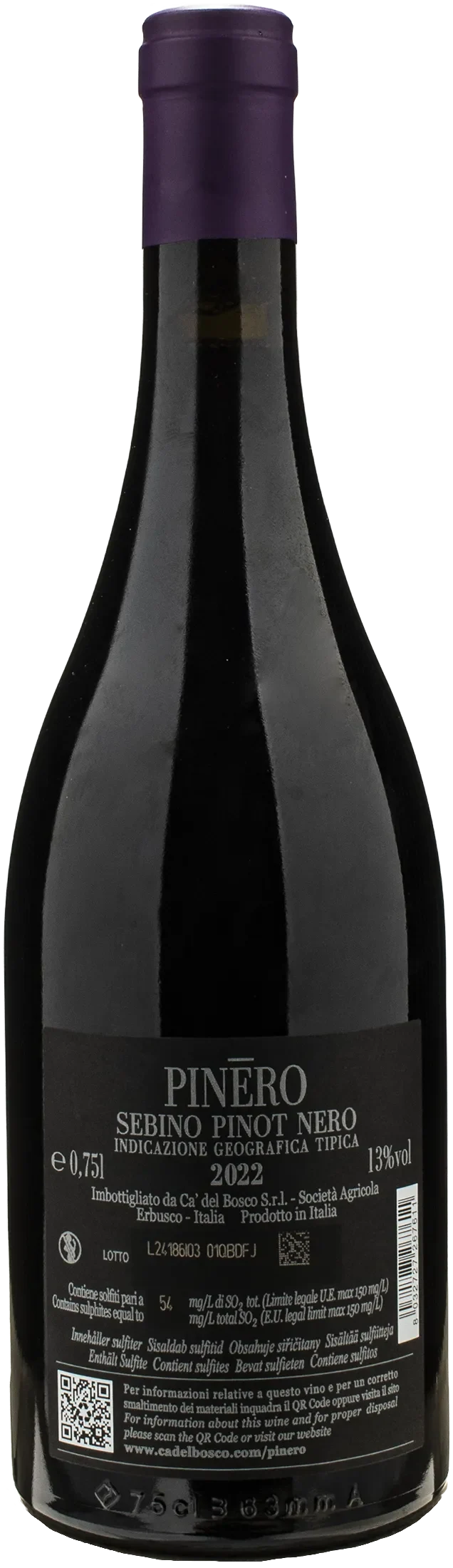 Ca' del Bosco Sebino Pinot Nero Pinero 2022