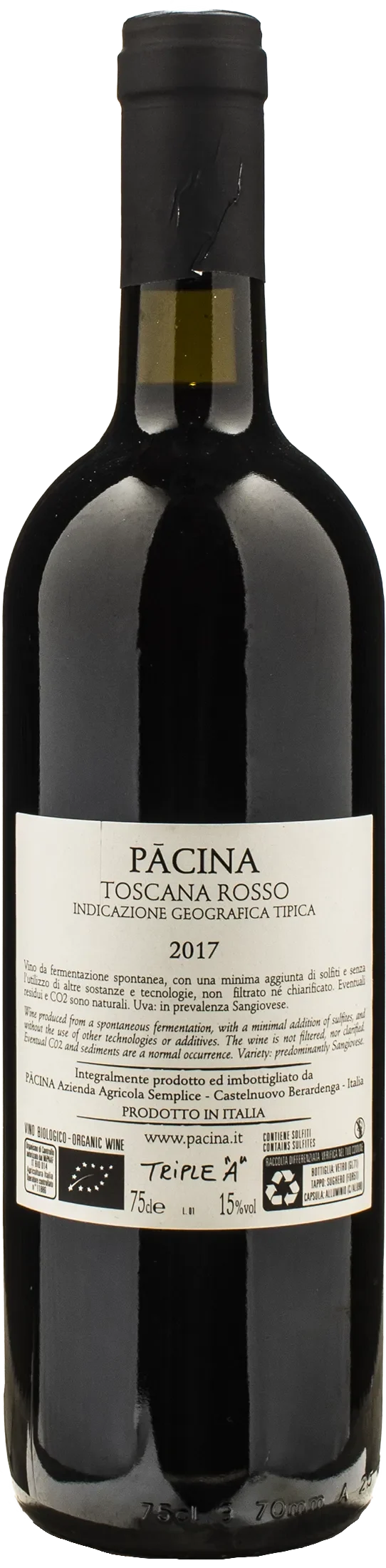 Pacina Toscana 30 Anni di questo vino 2017