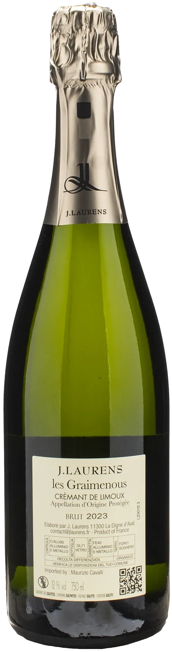 Domaine J. Laurens Cremant de Limoux Les Graimenous Brut 2023