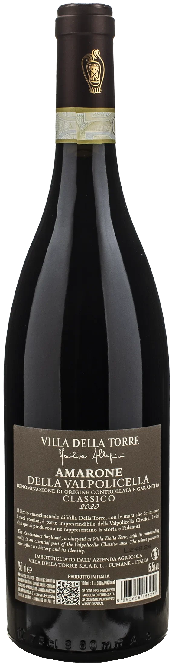Villa della Torre Amarone della Valpolicella Classico 2020