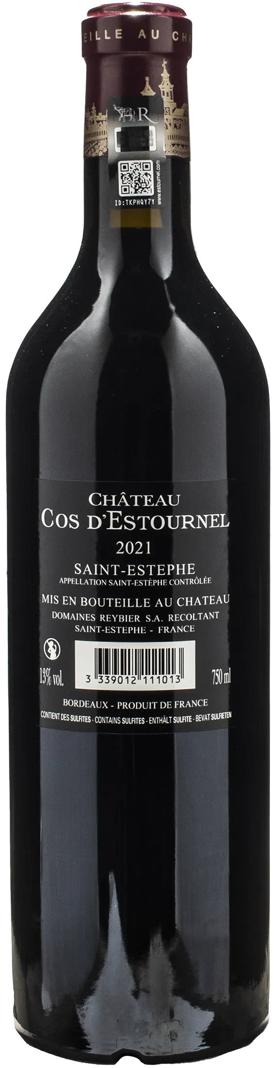 Cos d'Estournel Saint Estephe Grand Cru Classe 2021