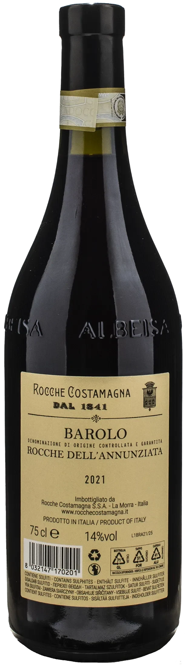 Rocche Costamagna Barolo Rocche dell'Annunziata 2021