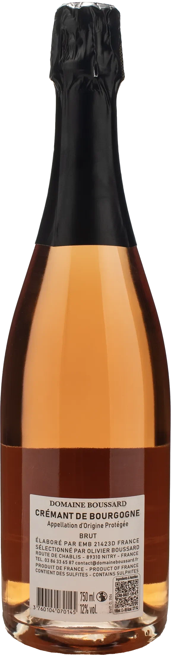 Domaine Boussard Cremant de Bourgogne Rosè Brut