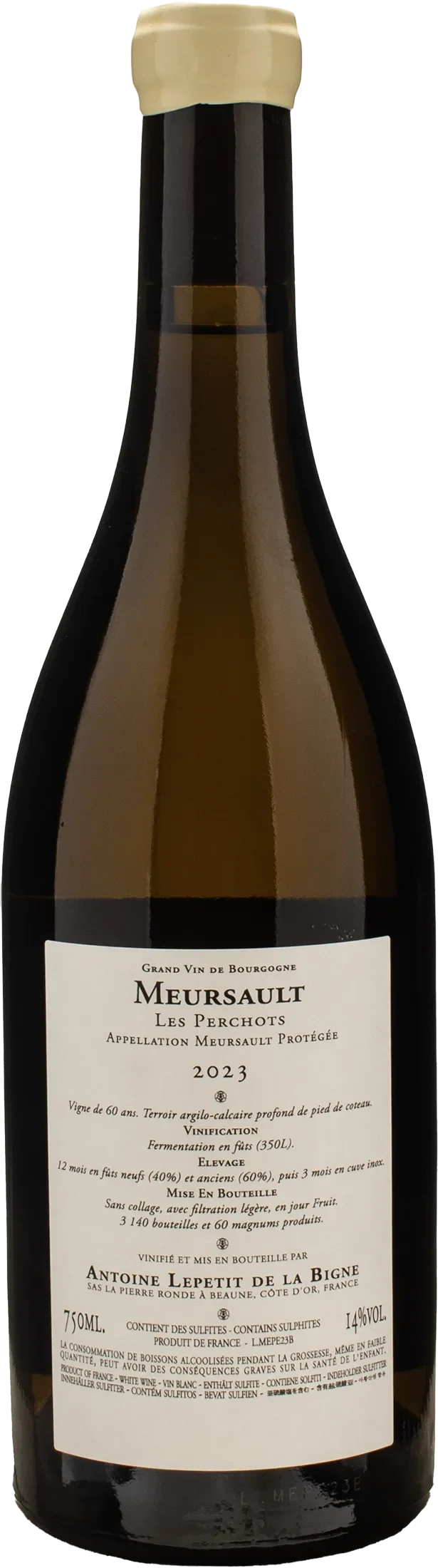 La Pierre Ronde Meursault Les Perchots 2023