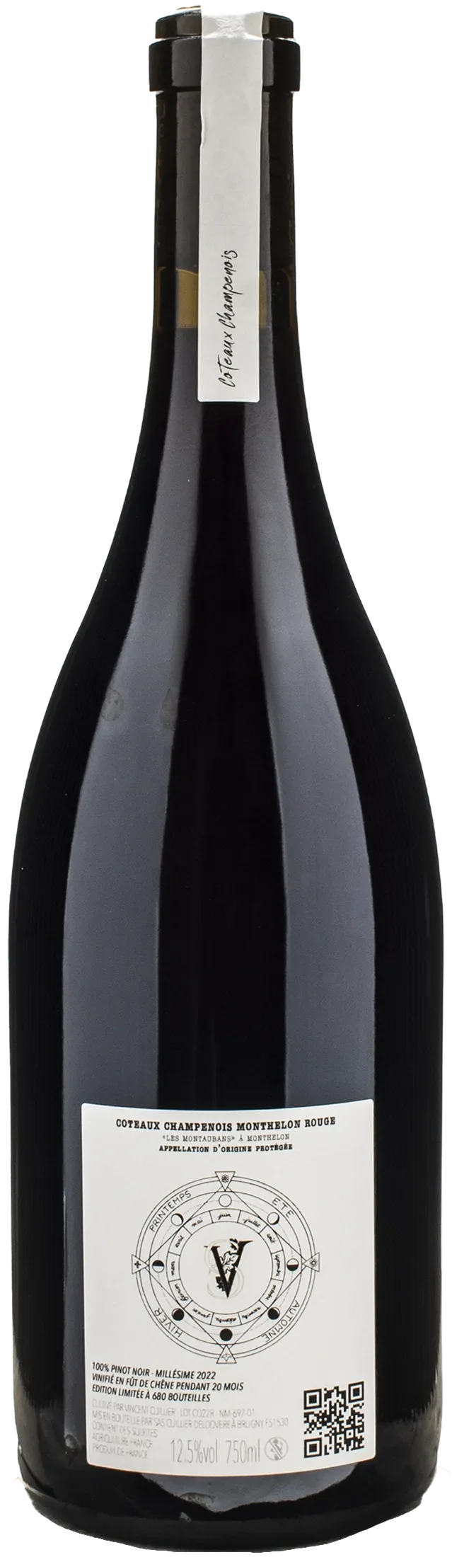 Vincent Cuillier Coteaux Champenoise Rouge Pinot Noir 2022