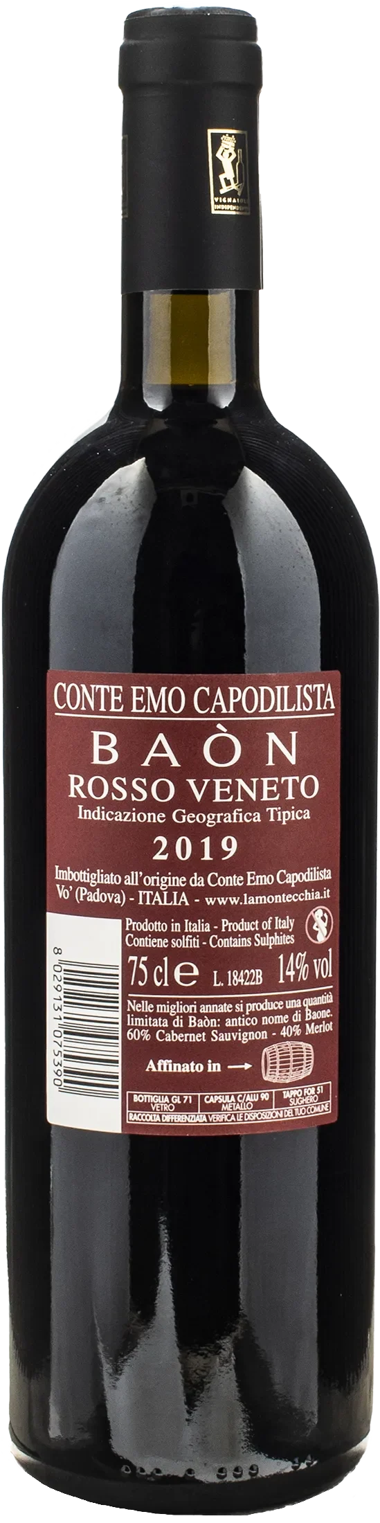 Conte Emo Capodilista Baon Rosso 2019