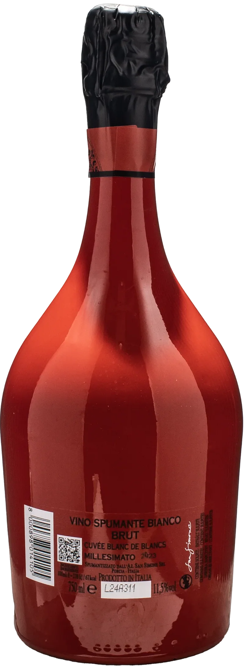 San Simone Cuvee Blanc de Blancs Perlae Naonis Red Edition Brut Millesimato 2023