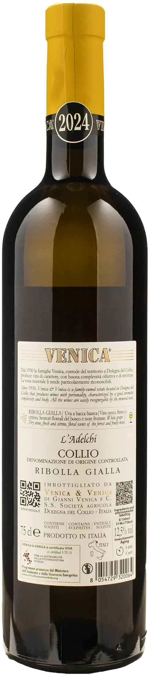 Venica Collio Ribolla Gialla L'Adelchi 2024