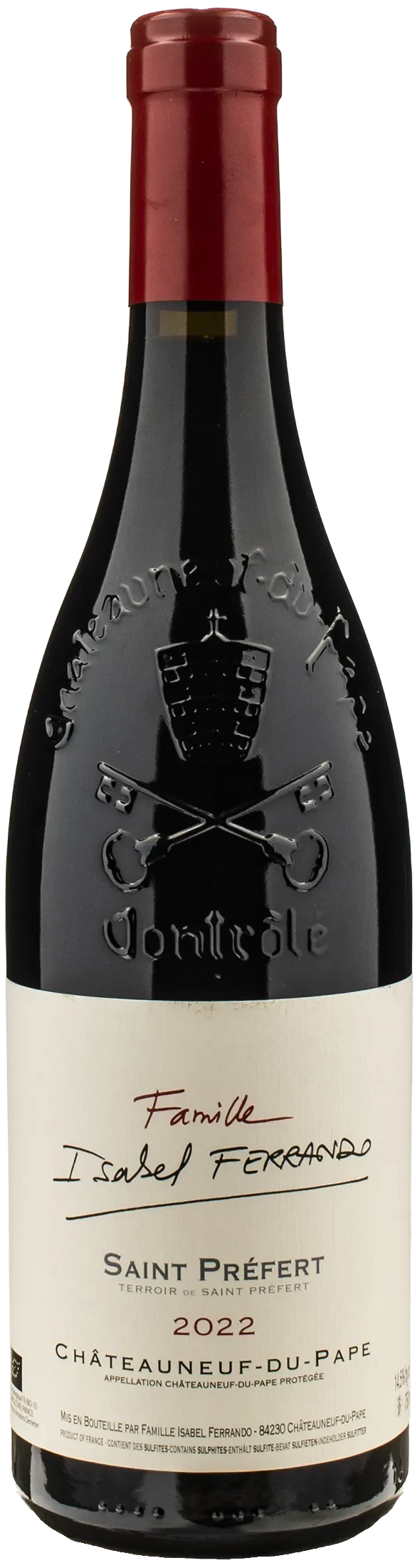 Famille Isabel Ferrando Chateauneuf du Pape St.Prefert 2022