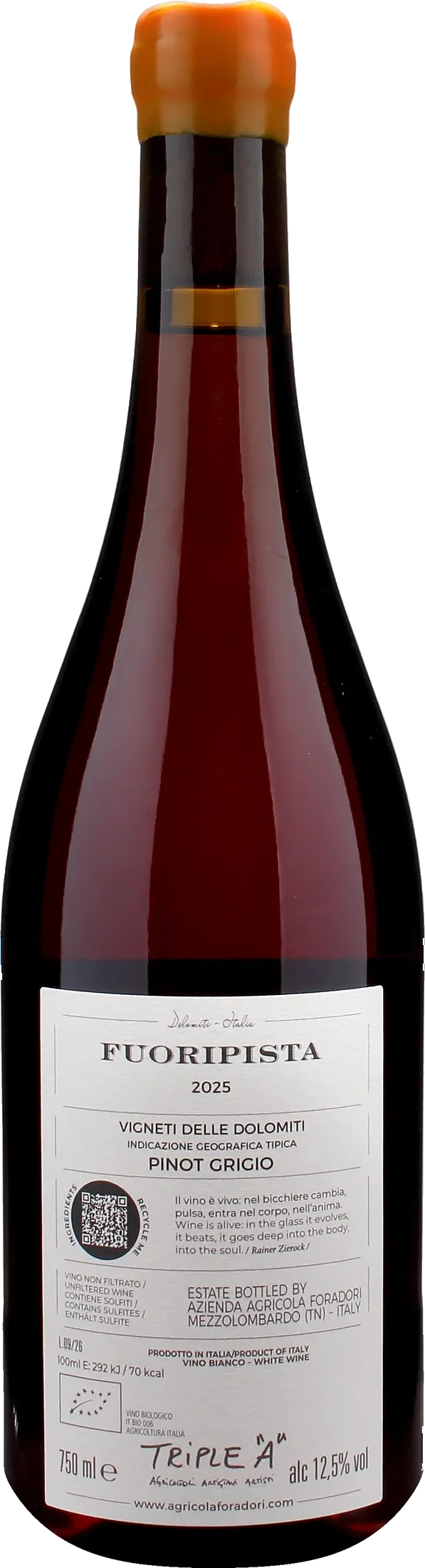 Foradori Fuoripista Pinot Grigio 2025