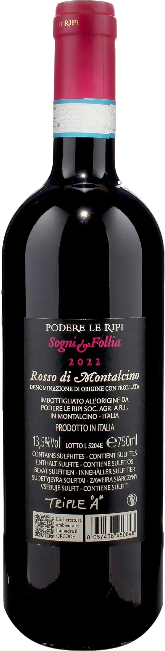 Le Ripi Rosso di Montalcino Sogni e Follia 2022