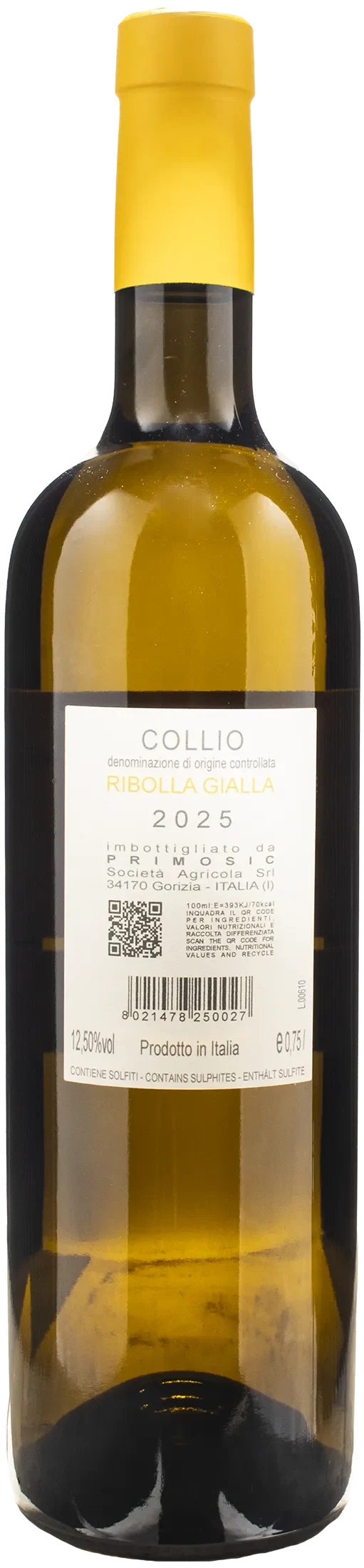 Primosic Ribolla Gialla 2025