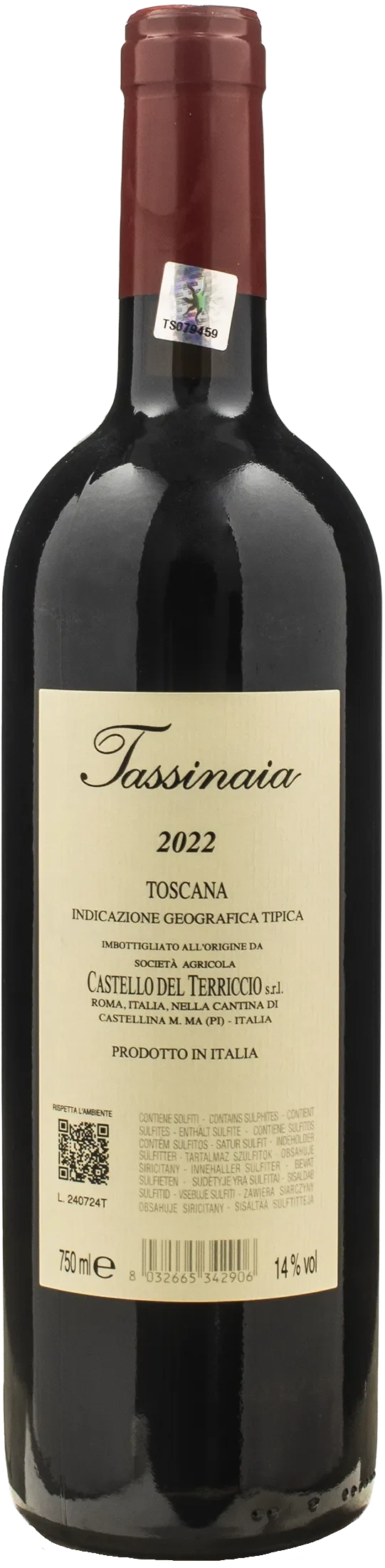 Castello del Terriccio Tassinaia 2022
