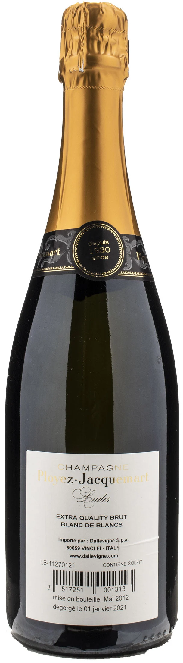 Ployez Jacquemart Champagne Blanc de Blancs Extra Quality Brut