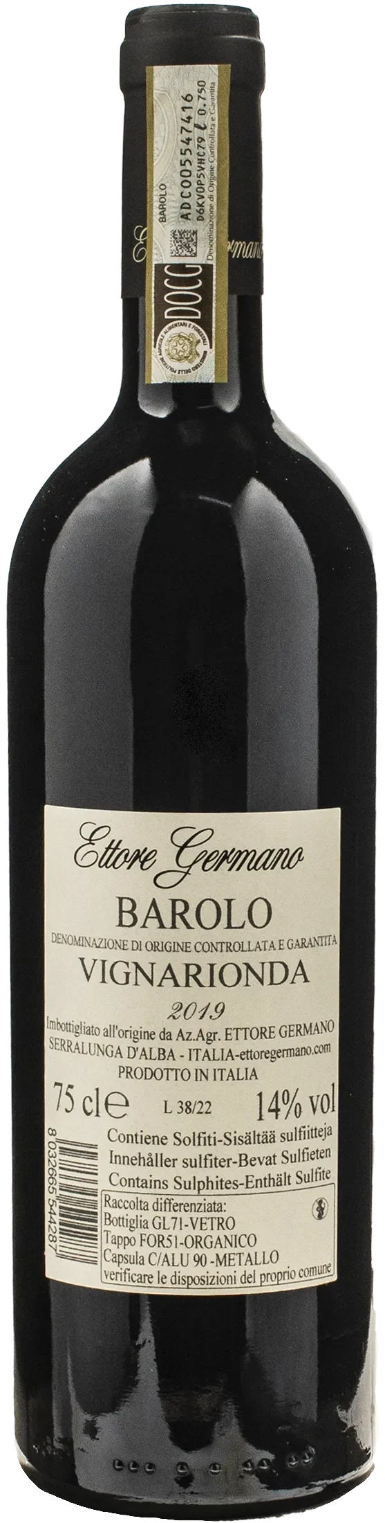 Ettore Germano Barolo Vignarionda 2019