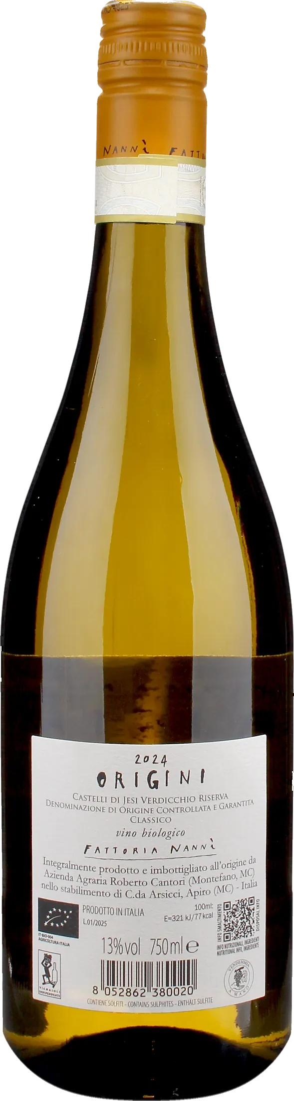 Fattoria Nanni Verdicchio Castelli di Jesi Classico Riserva Origini 2024