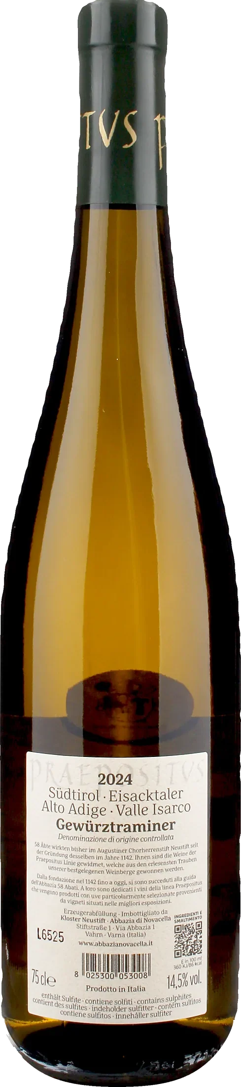 Abbazia di Novacella Praepositus Gewurztraminer 2024