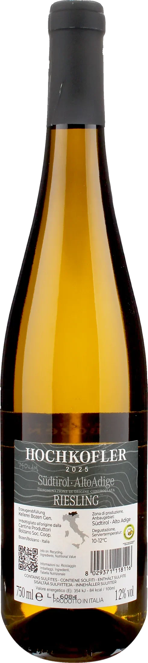 Kellerei Bozen Hochkofler Riesling 2025