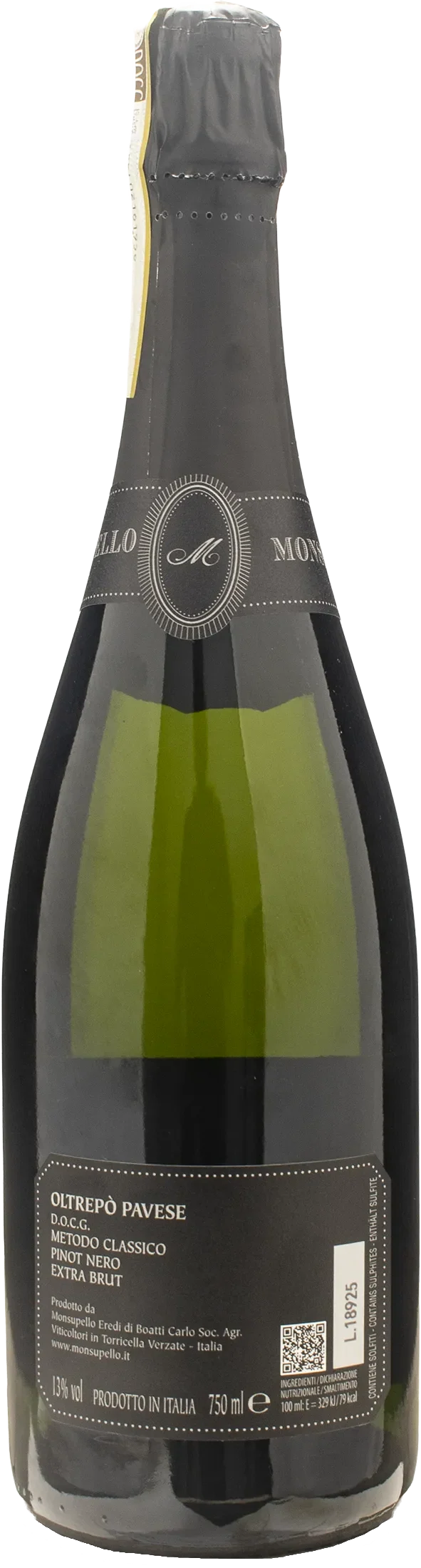 Monsupello Oltrepo Pavese Metodo Classico Blanc de Noirs Extra Brut