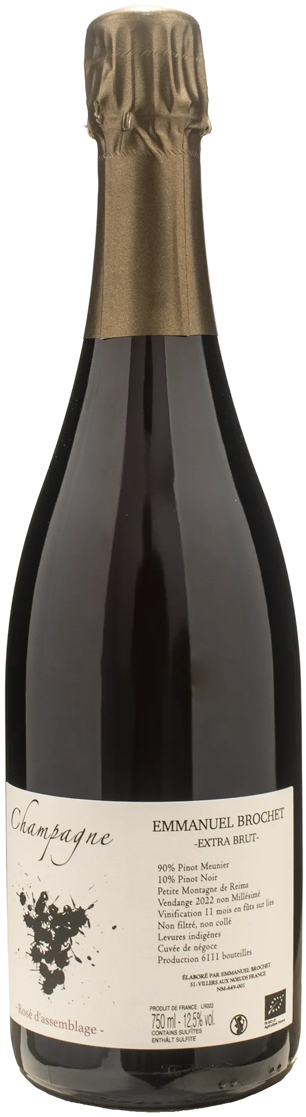 Emmanuel Brochet Champagne Rosè d'Assemblage Extra Brut