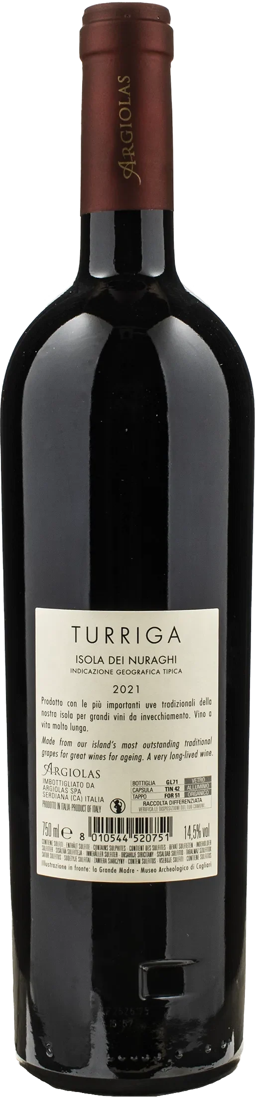 Argiolas Isola dei Nuraghi Turriga 2021