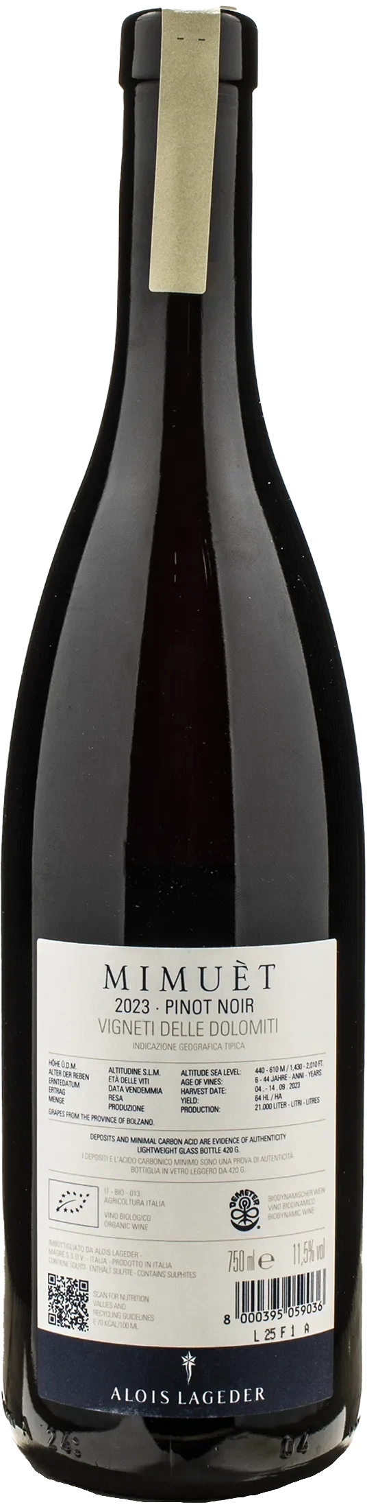 Alois Lageder Mimuet Pinot Noir 2023