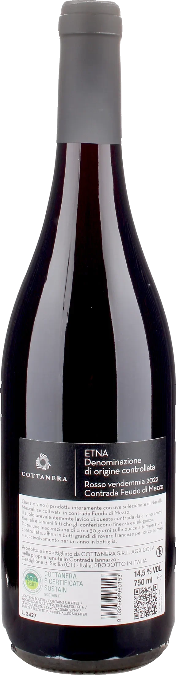 Cottanera Etna Rosso Feudo di Mezzo 2022