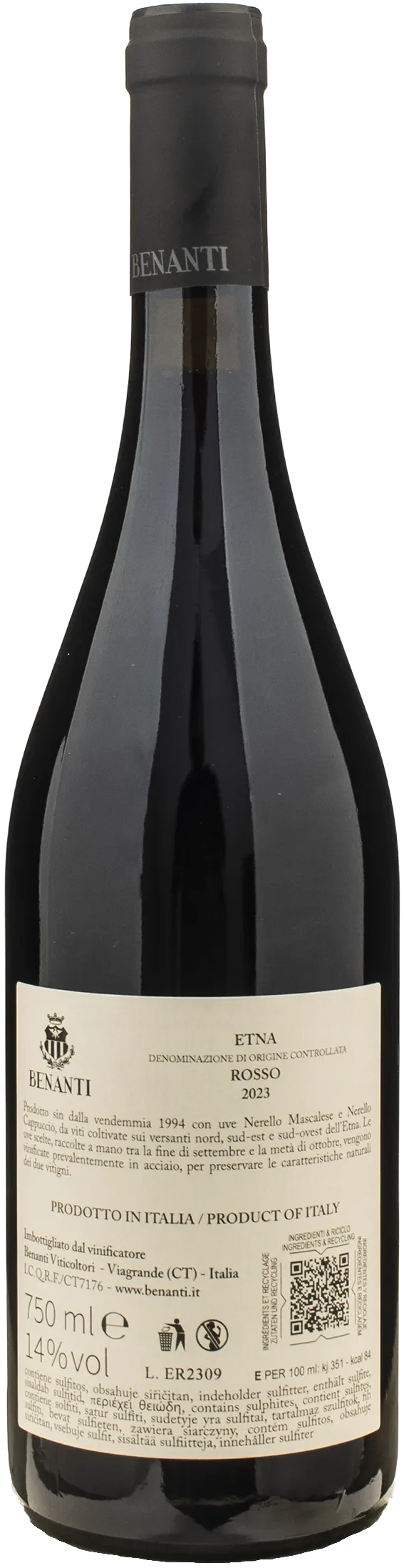 Benanti Etna Rosso 2023