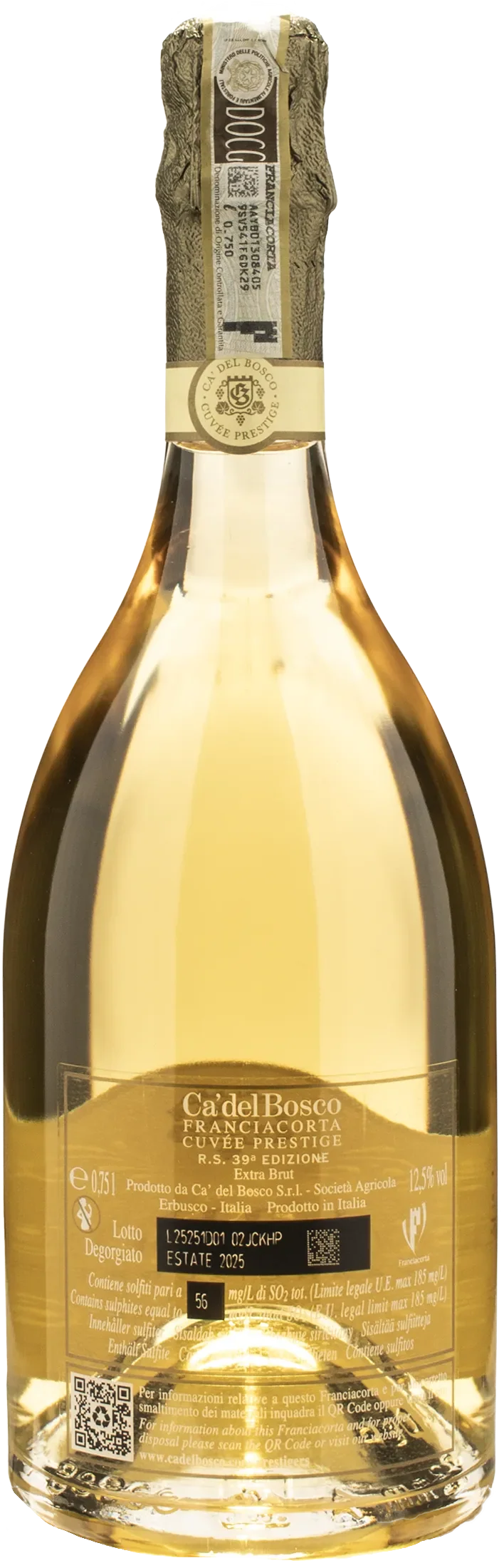 Ca' del Bosco Franciacorta Cuvee Prestige R.S. 39 Edizione