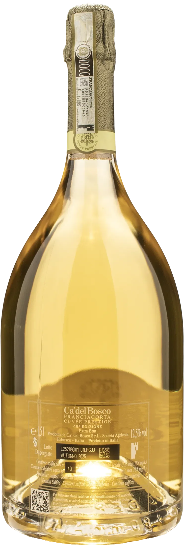 Ca' del Bosco Franciacorta Cuvee Prestige 48esima Edizione Extra Brut Magnum