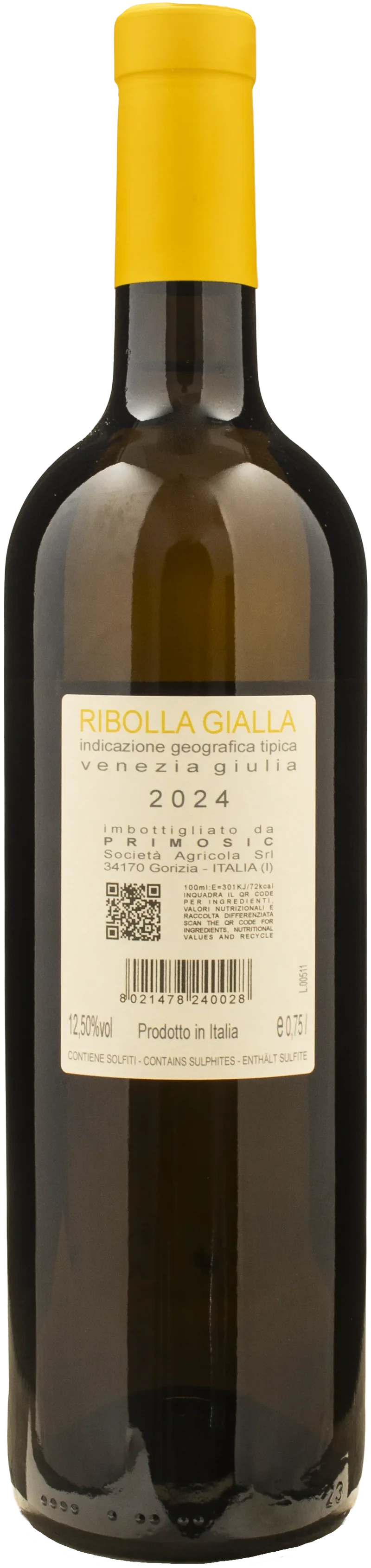 Primosic Ribolla Gialla 2024