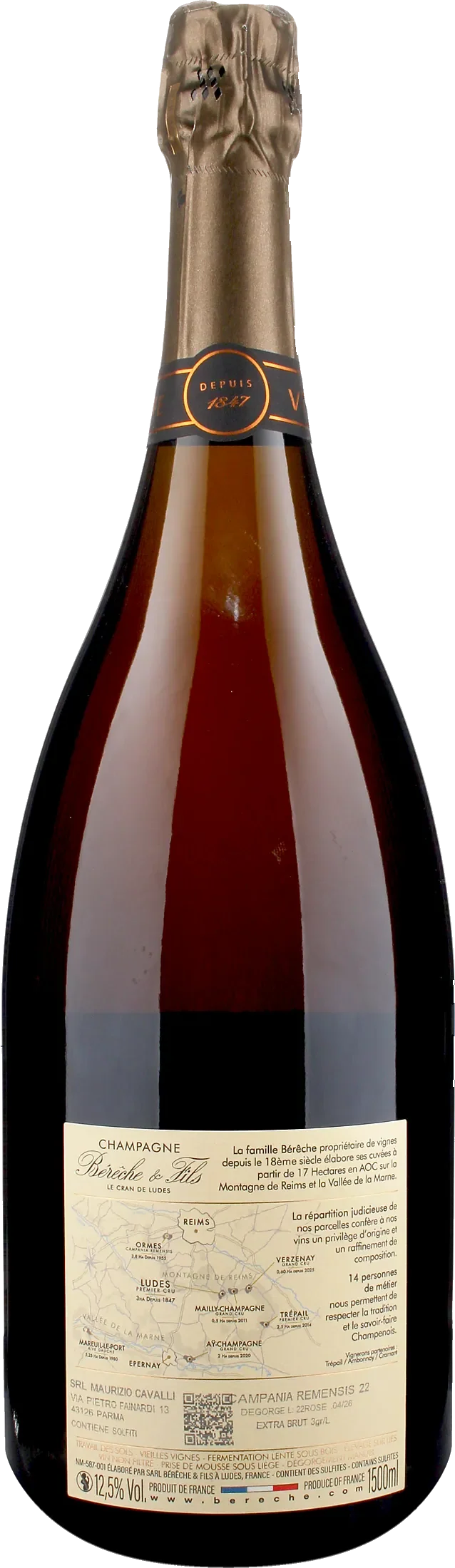 Bereche Champagne Campania Remensis Extra Brut Magnum 2022