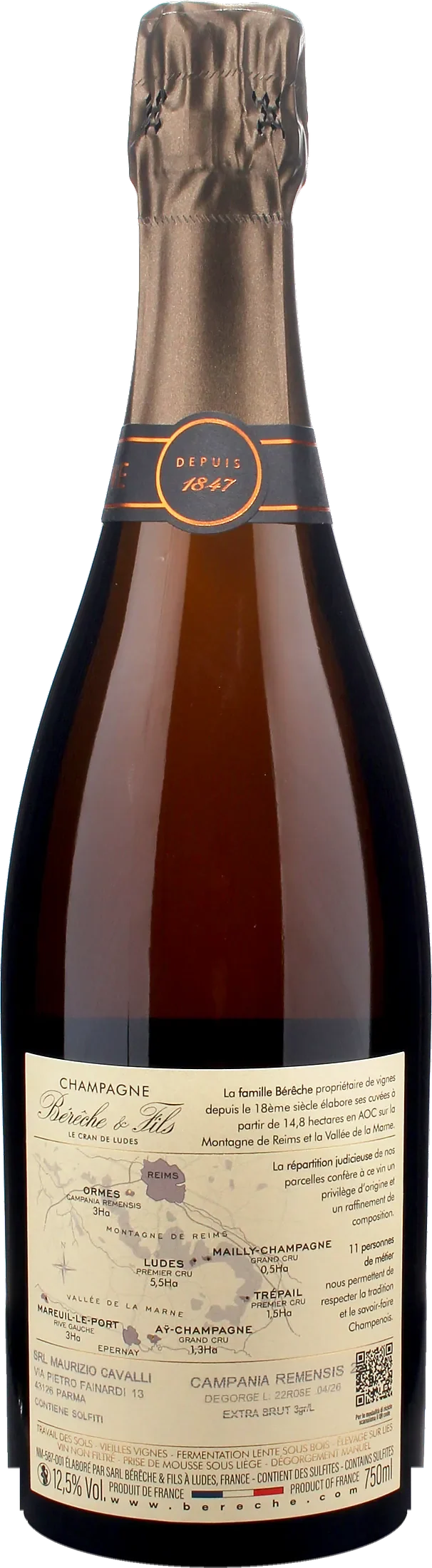 Bereche Champagne Grand Cru Campania Remensis Rosè Extra Brut 2022
