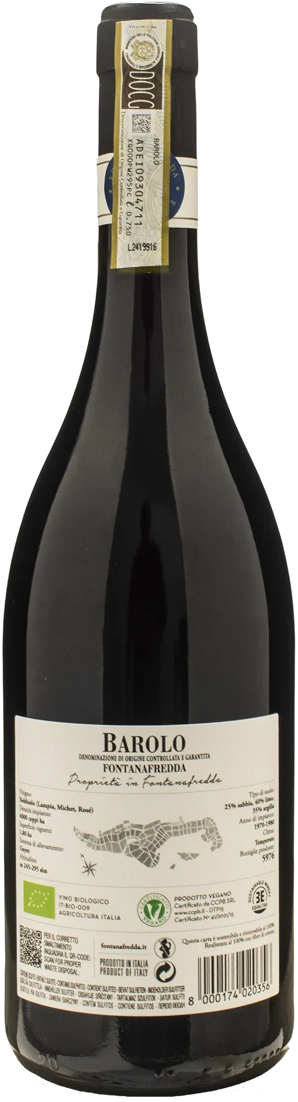 Fontanafredda Barolo Proprieta in Fontanafredda 2021