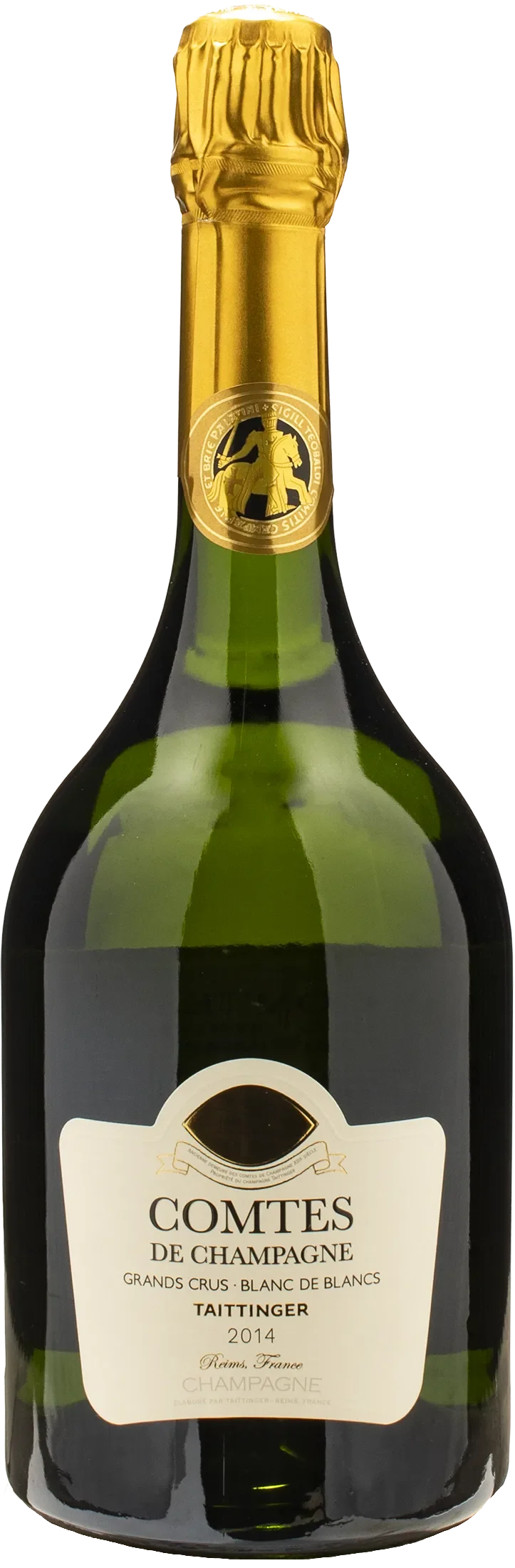 Taittinger Champagne Grand Crus Blanc de Blancs Comtes de Champagne 2014