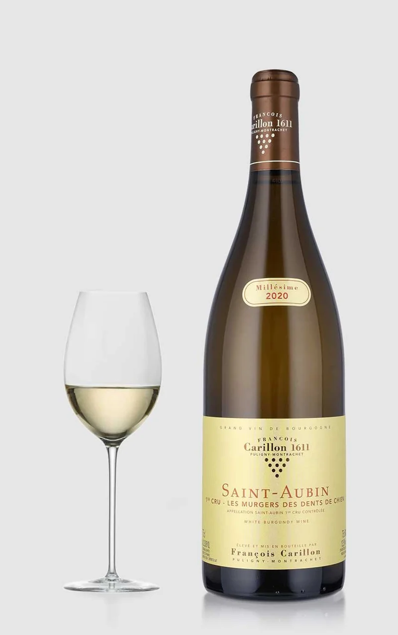 François Carillon, Saint-Aubin Blanc 1. Cru Les Murgers des Dents de Chien Domaine Francois Carillon 2020