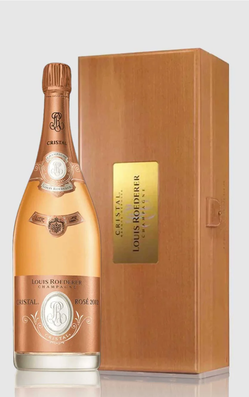 Louis Roederer Cristal Rosé i flot trækasse 3 Ltr 2012